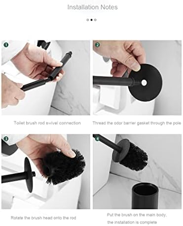 Toilet Brush with Anti-Drip Handle Durable and Compact