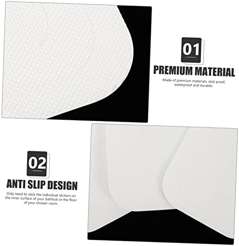 Cabilock 72 Pcs Safe Durable Bathroom Non-Slip Bathtub Stickers