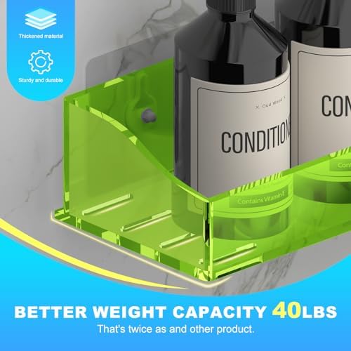 Blind Box 3-Piece Acrylic Shower Shelves