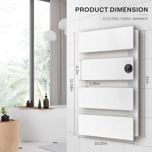 KKalonzo Electric Towel Warmer Dries Better Faster and Warmer White