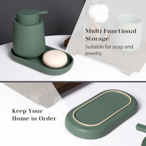 Matte Green Set of 3