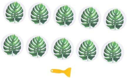 Ciieeo Leaf Pattern Bathtub Stickers Non-Slip Decor