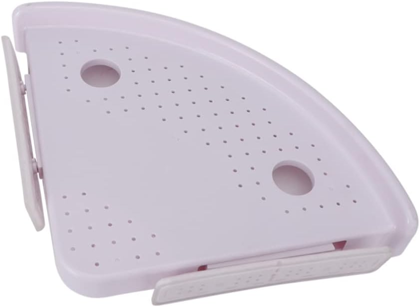 Zerodeko White Triangle Shower Shelf Sturdy Corner Storage Rack