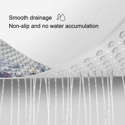 LNOND Marble bathtub mat for slip-free fun underwater