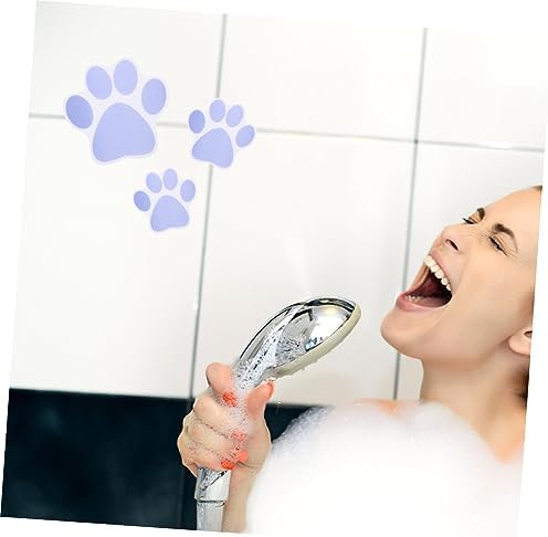 Ciieeo Adorable Cartoon Dog Footprint Bath Sticker Set