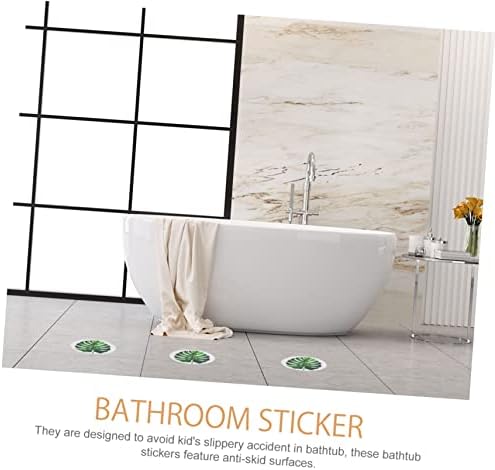 1Set Leaf Anti-Slip Bathtub Stickers for Safe Bathing