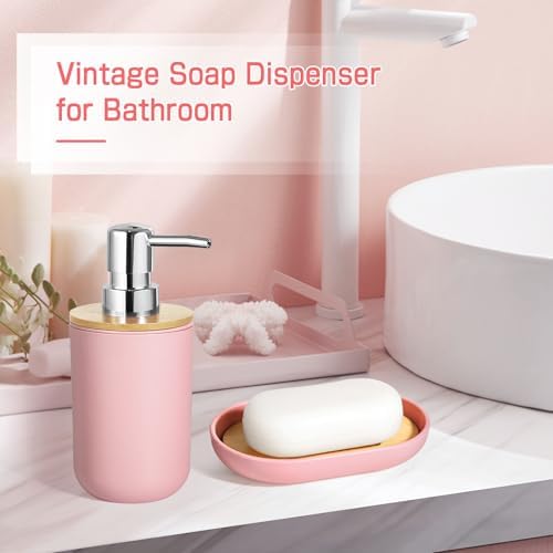 Pink Bathroom 5pc Organizing Set