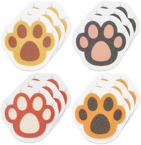 12PCS Cats Claw Non-Slip Bathtub Stickers