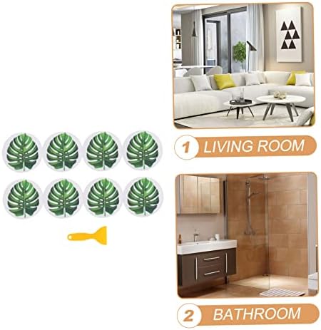 Leaf Shape Bathtub Stickers Non Slip Decals Set