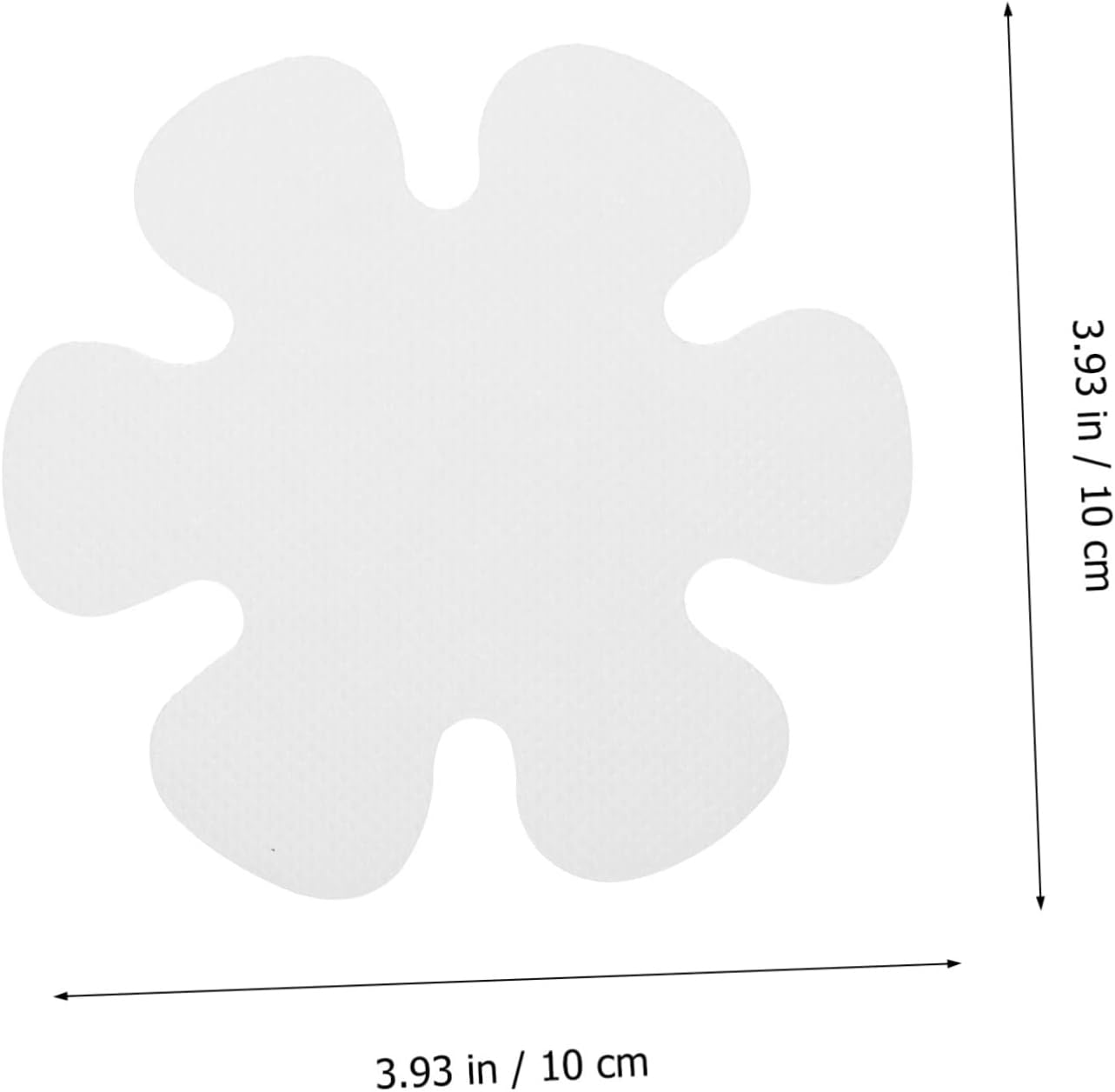 HAKIDZEL Bathroom Non-Slip Floor Stickers Flower Shape Decals Easy Install Set