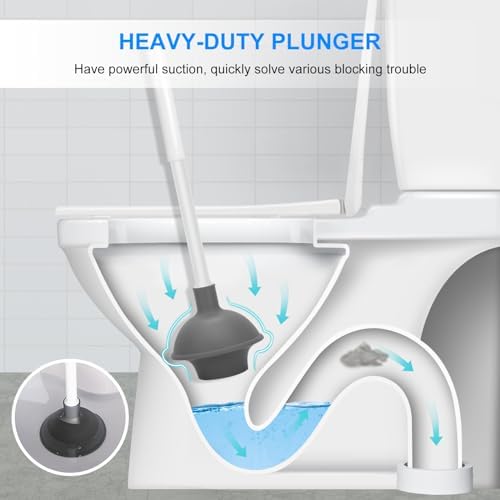 SetSail Toilet Plunger Brush Set