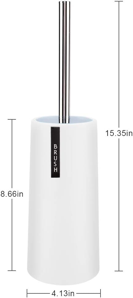Gsycle Toilet Brush and Holder Set Stainless Steel Long Handle