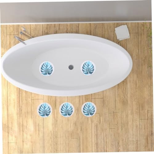 Anti-Slip Bath Stickers with Leaf Patterns for Safety
