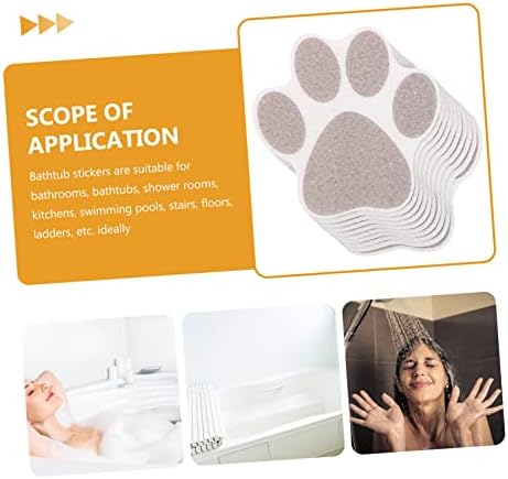 10-Piece Slip-Paw Non-Slip Bathtub Decals