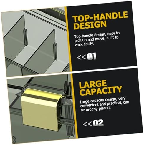 Portable Medicine Cabinet with Handle and Lid Storage Organizer