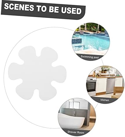 Secure Non-Skid Bathroom stickers with a chic flower design