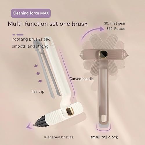 Multi-Function Rotating Crevice Cleaning Brush Set 2 Pieces