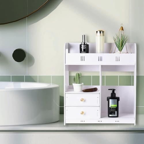 Bathroom Medicine Cabinet with 2 Doors and Adjustable Shelf