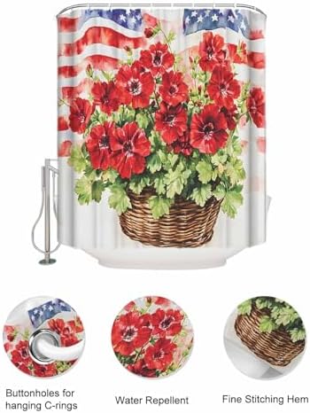 Elegant Independence Day Red Showers Organizer