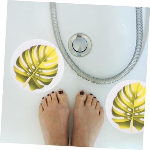 Non-Slip Bath Stickers with Leaf Design for Kids