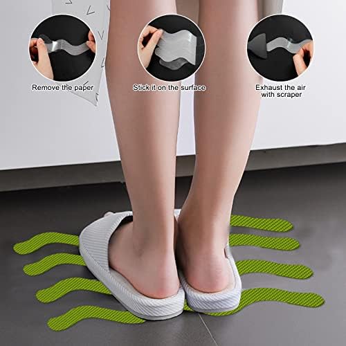 Ding Xi Bathroom Tub Anti-Slip Stickers 24 Pack Green