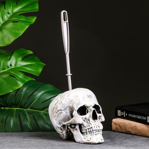 AEVVV Skull Toilet Brush Holder Modern Bathroom Accessory