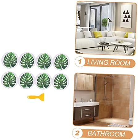 Non-Slip Bathtub Decals with Leaf Design