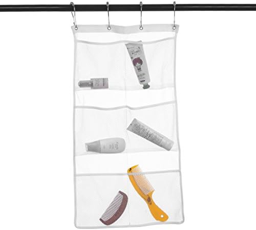 2-Piece Mesh Bathroom Caddy Organizer with 6 Pockets