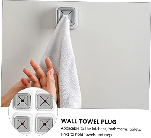 DECHOUS 3Pcs Self Adhesive Towel Holders for Bathroom Kitchen