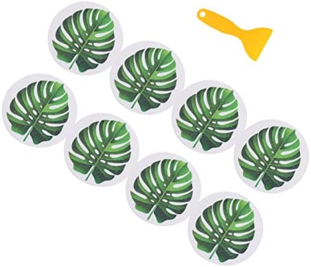 Leaf Shape Bathtub Stickers Non Slip Decals Set