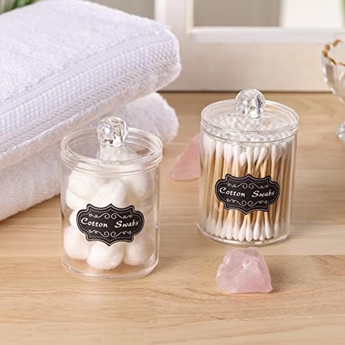 8-Piece Bathroom Accessory Set with Labels Gray