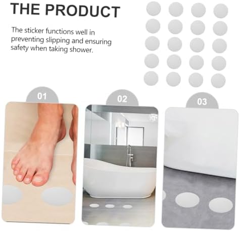Slip-Resistant Bathroom Safety Stickers with Strong Adhesive Ensure Safe Bathtubs and Showers