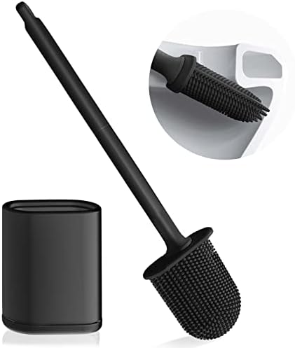 Micacorn Toilet Brush Set - TPR Bristles Wall Mounted Space-saving