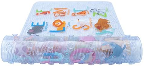 Cartoon Non Slip Bathtub Mat for Kids - 34x15 Inch