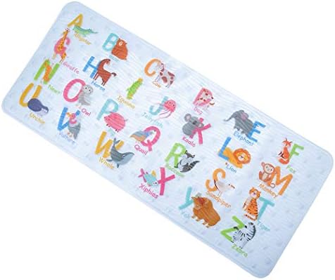Cartoon Non Slip Bathtub Mat for Kids - 34x15 Inch