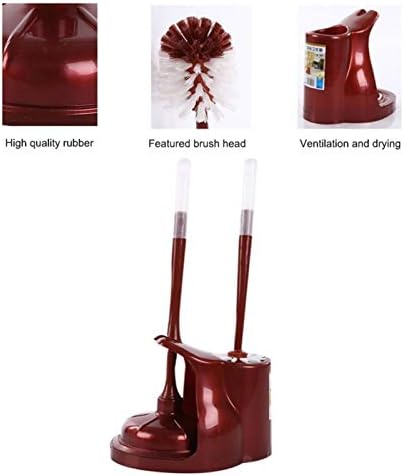 BIAOYU 2-in-1 Toilet Plunger and Brush Combo with Holder