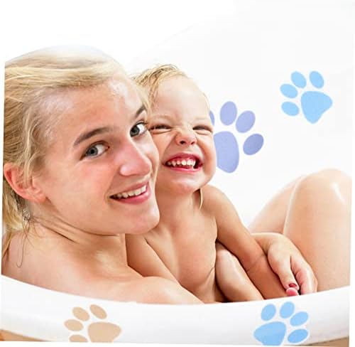 Alipis 20 Pcs Dog Paw Print Non-Slip Bathtub Stickers