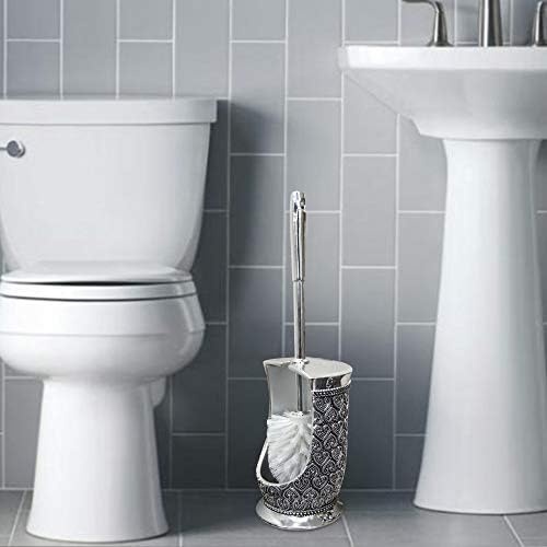 Sturdy Design Space-Saving Modern Aesthetic Toilet Brush Holder