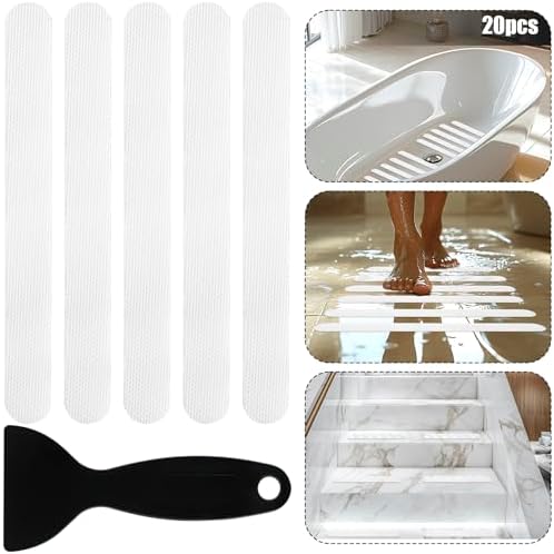 24PCS Shower Non-Slip Stickers Anti-Slip for Bathroom Safety Guide