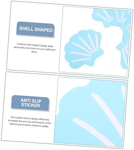 12Pcs Shell Shaped Non Skid Bath Tub Stickers for Safety