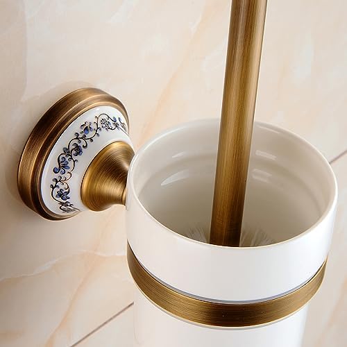 Toilet Brush with Holder - antique bronze