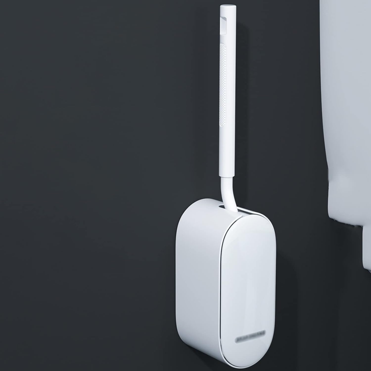 Curved Cured Automatic Cleaning Toilet Brush Holder
