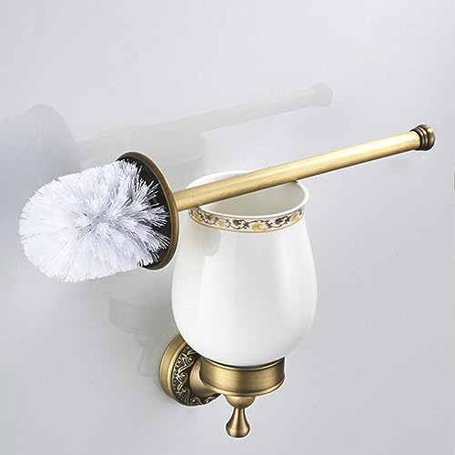 PEONYBATH Antique Bronze Toiletd Brush with Holder