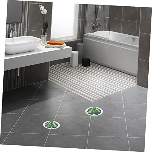 Ciieeo Leaf Pattern Bathtub Stickers Non-Slip Decor