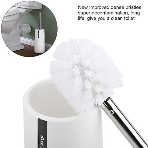 Gsycle Toilet Brush and Holder Set Stainless Steel Long Handle