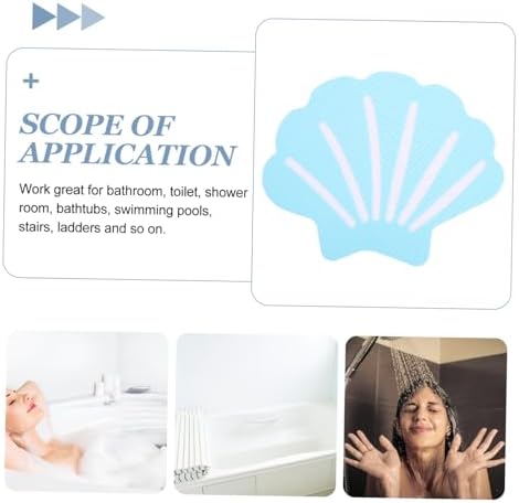 12Pcs Shell Shaped Non Skid Bath Tub Stickers for Safety