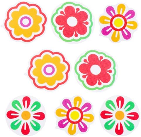 Non-Slip Fraction Design 8 Pieces Peva Decal Set for Bathrooms