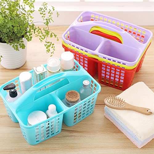 Haundry Plastic Showers Organizer with 3 Compartment Pink