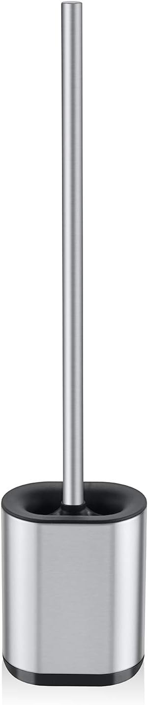 Modern Deluxe Freestanding Toilet Brush with Stainless Steel Holder