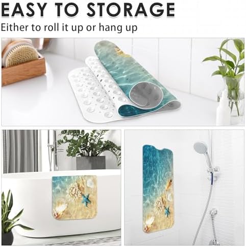 Seashell Summer Beach Bath Mat